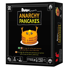 Asmodee Jeu de Cartes Dobble Anarchy Pancakes DOBAP08BRES en Espagnol - Jeu Familial de Rapidité et Association d'Images pour Enfants dès 7 Ans
