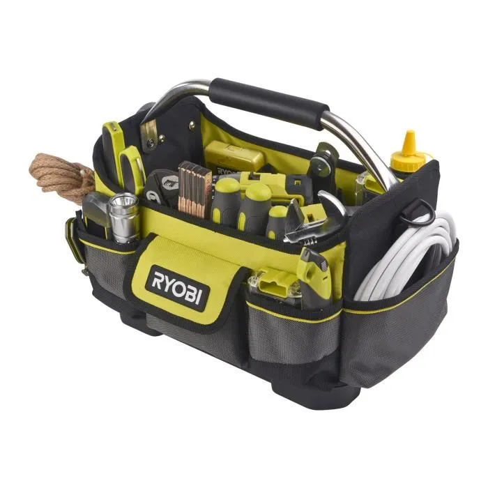 Ryobi Panier Porte-Outils RSSSOT1 25 x 32 x 20 cm pour Rangement et Transport - Poignée et Système de Fixation