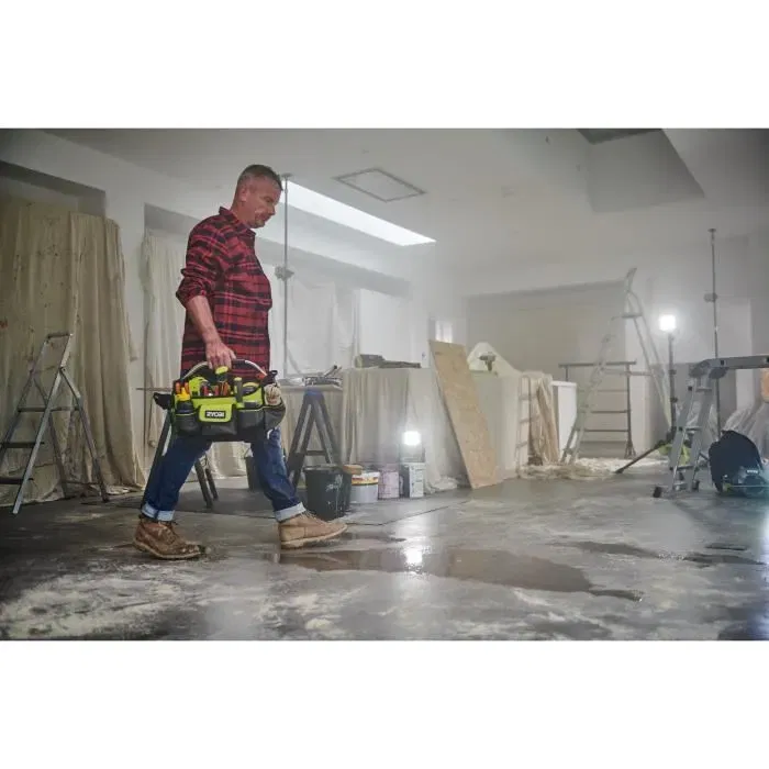 Ryobi Panier Porte-Outils RSSSOT1 25 x 32 x 20 cm pour Rangement et Transport - Poignée et Système de Fixation