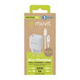 Chargeur Mural + Câble USB-C Muvit for Change Blanc