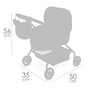 Decuevas Mi primer coche de muñeca koala avec bolso riñonera pour poupées jusqu'à 42 cm - 35x50x56 cm Métal Plastique Polyester