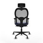 Piqueras y Crespo Chaise de Bureau Jorquera Bleu clair