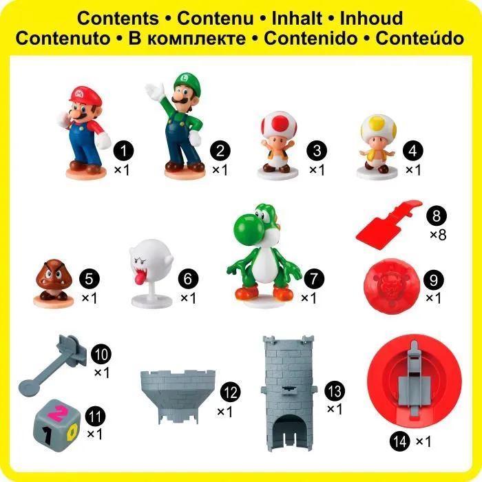 Epoch Jeu de société Super Mario Blow Up! Shaky Tower 7356 - À partir de 4 ans - 2 joueurs+