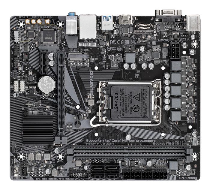 Gigabyte H610M H V3 DDR4, Micro-ATX, LGA 1700, Intel H610