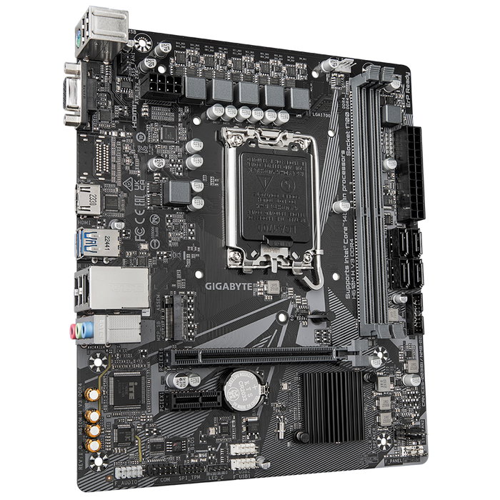 Gigabyte H610M H V3 DDR4 Carte mère Micro ATX Socket LGA1700 Chipset Intel H610 Express