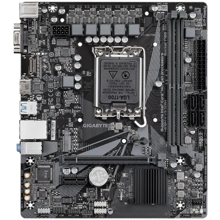 GIGABYTE H610M H V3 DDR4 Carte mère Micro-ATX Chipset Intel H610 Compatible DDR4 pour PC Bureautique et Multimédia