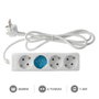 GSC Evolution Base multiple Serie Estándar 4T (3x1.0mm) 1,5M Blanco