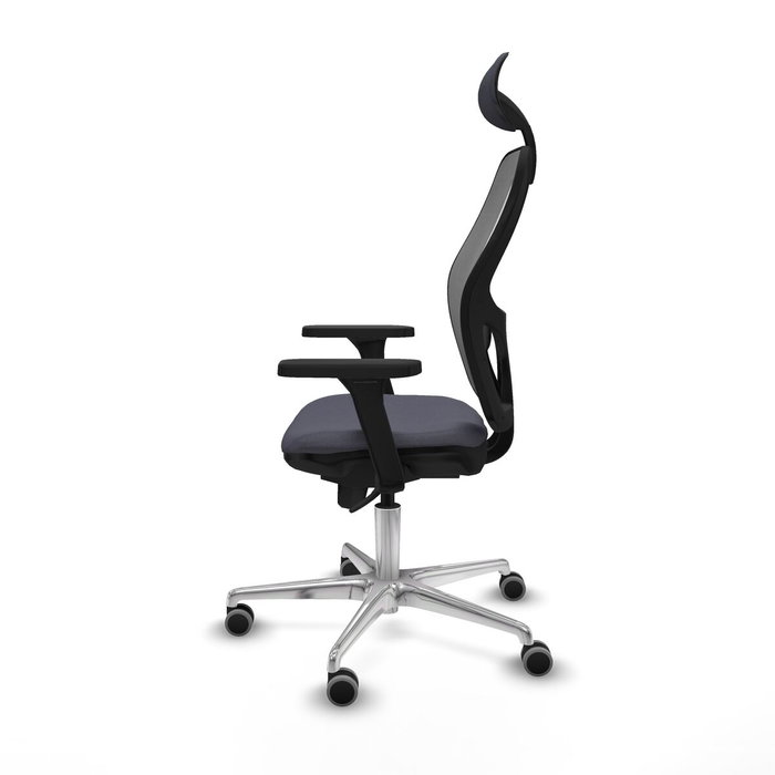 Piqueras y Crespo Chaise de Bureau avec Appui-tête 3D086G1 Gris foncé Piqueras y Crespo Chaise de Bureau avec Appui-tête 3D086G1 Gris foncé