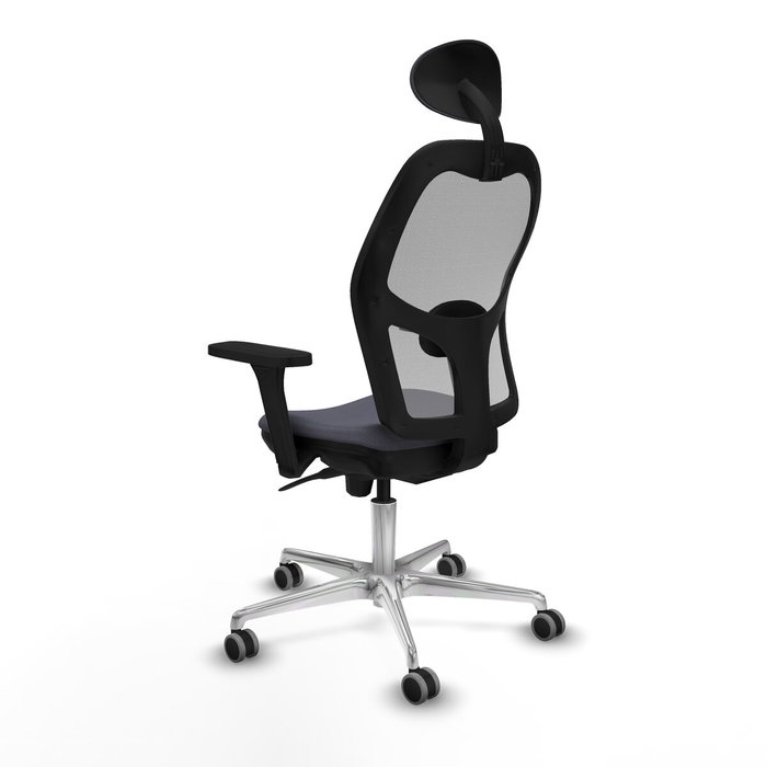 Piqueras y Crespo Chaise de Bureau avec Appui-tête 3D086G1 Gris foncé Piqueras y Crespo Chaise de Bureau avec Appui-tête 3D086G1 Gris foncé