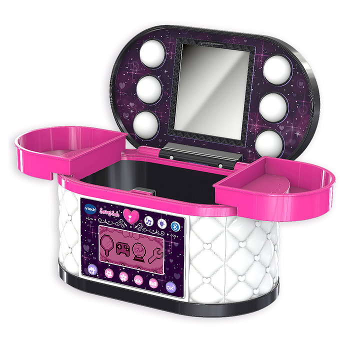 VTech Maletin Secreto Coffret Maquillage et Bijoux avec Miroir LED, Bluetooth, Radio et Code Secret - Idéal pour Enfants 5 Ans et Plus VTech Maletin Secreto Coffret Maquillage et Bijoux avec Miroir LED, Bluetooth, Radio et Code Secret - Idéal pour Enfants 5 Ans et Plus