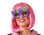 Atosa Gafas con montura morada, latido y corazón arcoíris con letrero Pride