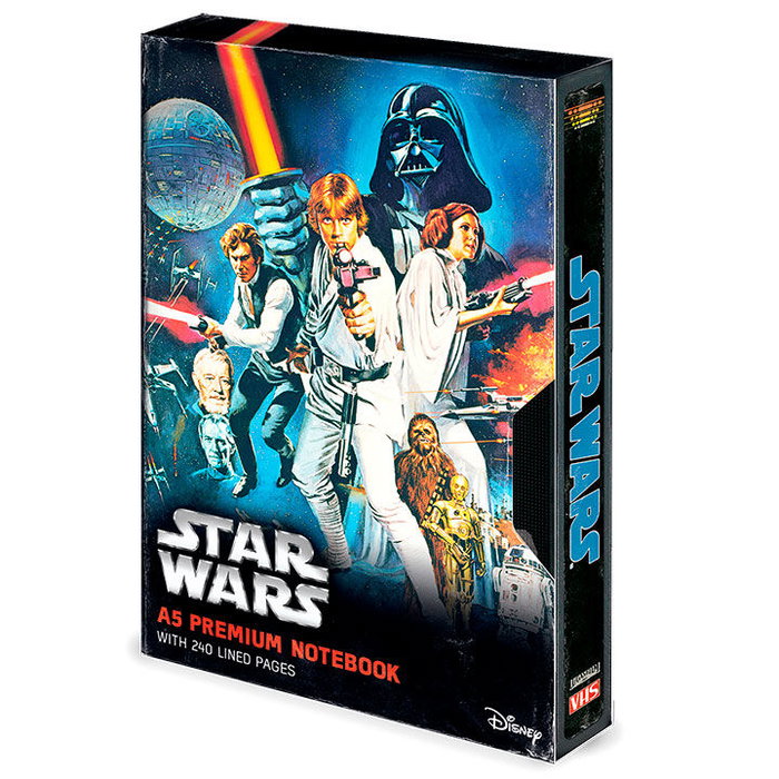 PYRAMID - Cahier A5 Premium Star Wars VHS - Format 14.8x21 cm PYRAMID - Cahier A5 Premium Star Wars VHS - Format 14.8x21 cm
