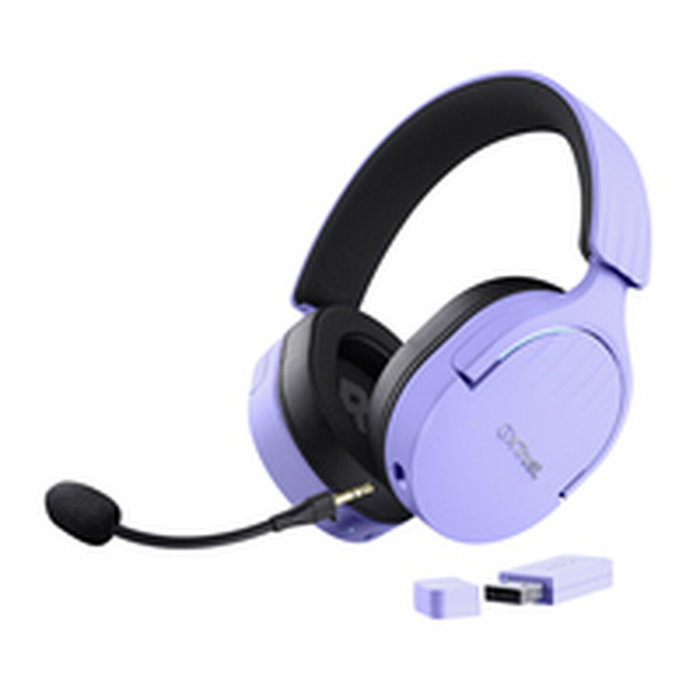 Casques avec Micro Gaming Trust GXT 491 Noir Pourpre Casques avec Micro Gaming Trust GXT 491 Noir Pourpre