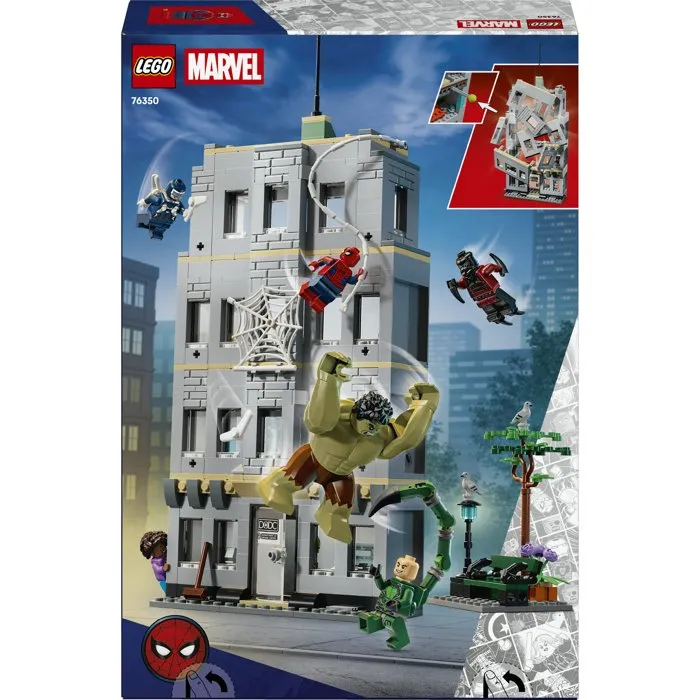 Lego Marvel 76350 L'Affrontement Légendaire entre Spider-Man et Hulk - Jouet Interactif pour Enfants dès 8 Ans