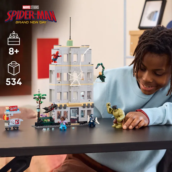 Lego Marvel 76350 L'Affrontement Légendaire entre Spider-Man et Hulk - Jouet Interactif pour Enfants dès 8 Ans