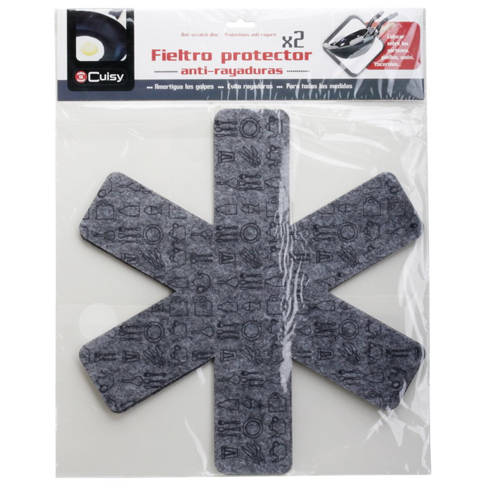 Cuisy Lot de 2 filtres protecteurs 38 cm