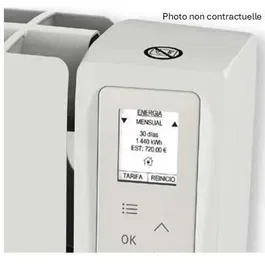 Ferroli Radiateur Électrique à Fluide Caloporteur NEO Connecté Wi-Fi 1000 W Horizontal Blanc - Programmable, Contrôle Intelligent, Économie d'Énergie