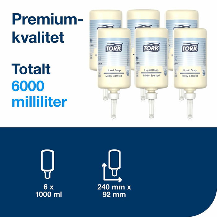 Savon liquide Tork 1 L (6 Unités)