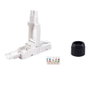 Equip 121162 Kit 5 Connecteurs RJ45 Outils Modulaires Cat.6A Sans Outil Blanc