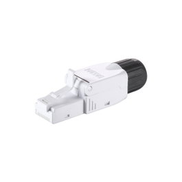 Equip 121162 Kit 5 Connecteurs RJ45 Outils Modulaires Cat.6A Sans Outil Blanc