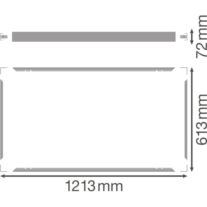 Ledvance Kit de montage en surface pour panneau LED 1200x600 VAL, Blanc