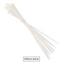 Hantums Colliers de serrage 250 x 4,8 mm en nylon naturel (Lot de 25)