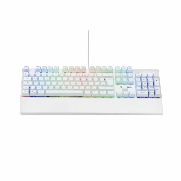 The G-Lab KEYZ RUBIDIUM Clavier Gaming Mécanique Blanc AZERTY