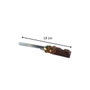 Fackelmann Ensemble de 2 Spatules à tartiner de 19 cm, Marron et Argenté