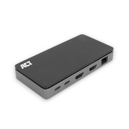 Act Connectivity Docking Station USB-C 8-en-1 AC7093 - 2x HDMI 4K 60Hz, Ethernet Gigabit, 100W PD, 3x USB-A, USB-C, câble 1m