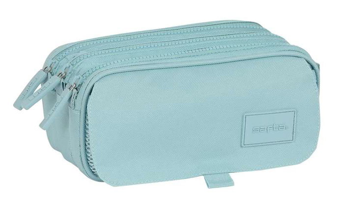 Safta Portatodo triple big basic - Organisateur de rangement pour enfants 3 ans en plastique avec couvercle, bleu 21,5 x 10 x 8 cm Safta Portatodo triple big basic - Organisateur de rangement pour enfants 3 ans en plastique avec couvercle, bleu 21,5 x 10 x 8 cm
