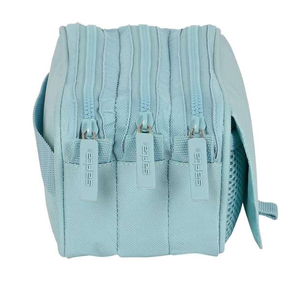 Safta Portatodo triple big basic - Organisateur de rangement pour enfants 3 ans en plastique avec couvercle, bleu 21,5 x 10 x 8 cm Safta Portatodo triple big basic - Organisateur de rangement pour enfants 3 ans en plastique avec couvercle, bleu 21,5 x 10 x 8 cm