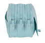 Safta Portatodo triple big basic - Organisateur de rangement pour enfants 3 ans en plastique avec couvercle, bleu 21,5 x 10 x 8 cm