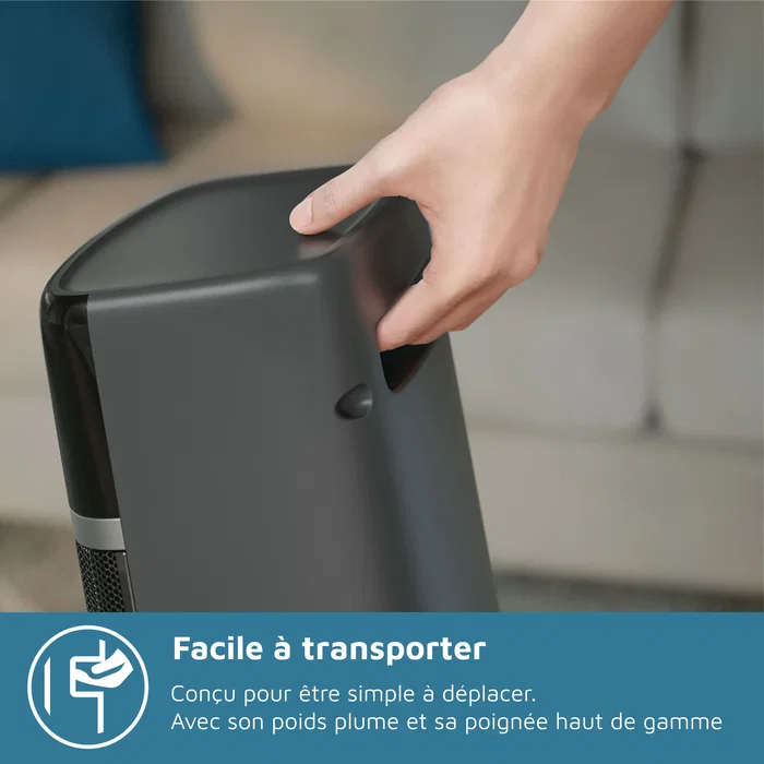 Philips Série 5000 - Radiateur soufflant connecté électrique 2000 W Gris foncé - Chauffage rapide IA, App Air+, 5 sécurités