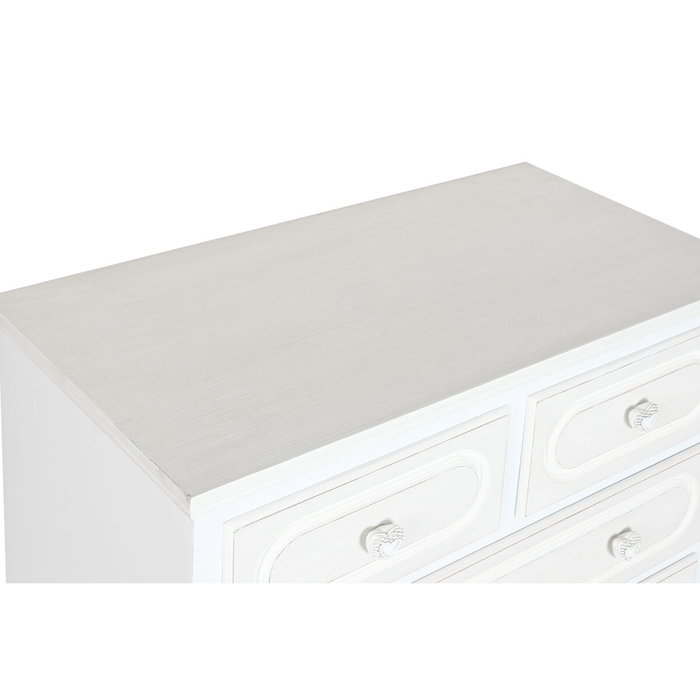 Commode Home ESPRIT Blanc Beige Romantique 80 x 42 x 105 cm
