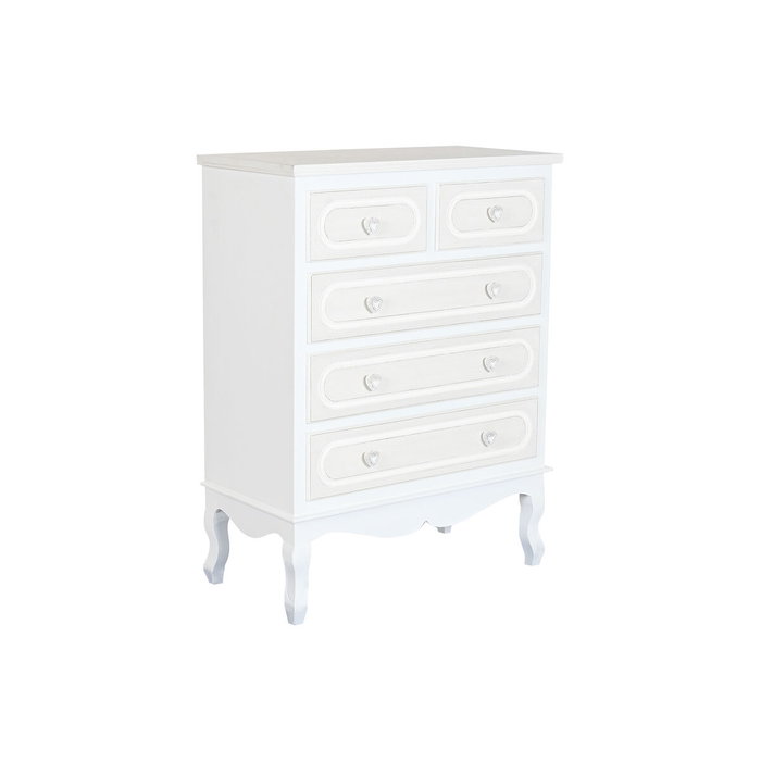 Commode Home ESPRIT Blanc Beige Romantique 80 x 42 x 105 cm