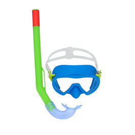 Bestway 24036 Masque et Tubo Enfant Corrèle Anatomique Couleur Assortie +3 Ans Plage et Piscine