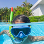 Bestway 24036 Masque et Tubo Enfant Corrèle Anatomique Couleur Assortie +3 Ans Plage et Piscine
