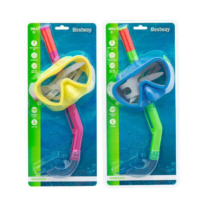 Bestway 24036 Masque et Tubo Enfant Corrèle Anatomique Couleur Assortie +3 Ans Plage et Piscine Bestway 24036 Masque et Tubo Enfant Corrèle Anatomique Couleur Assortie +3 Ans Plage et Piscine