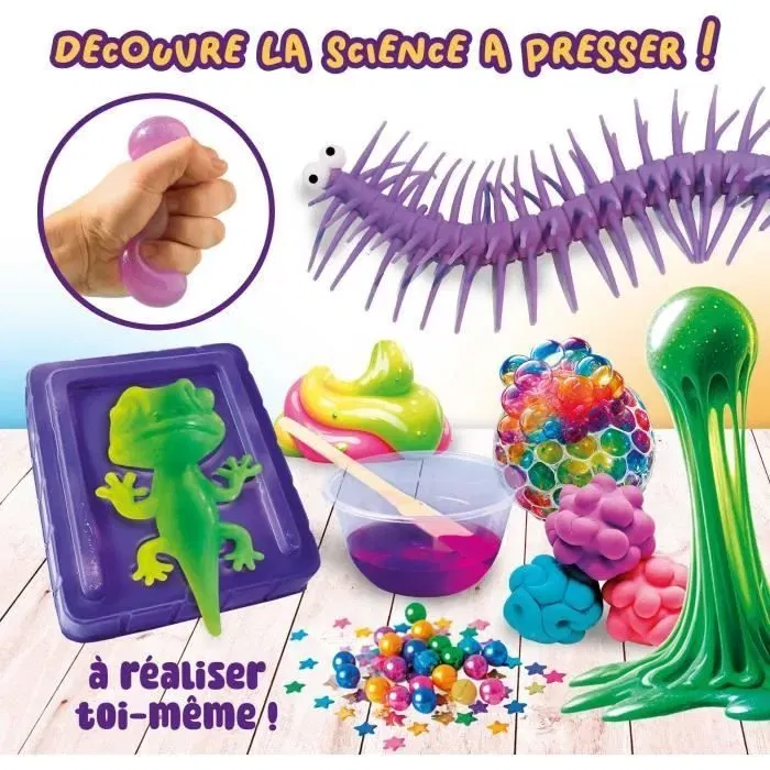 Lisciani Giochi SLUMI SCIENCE Kit Scientifique Squish - Kit pour Créer des Jouets Mous, Expériences sur les Polymères, 8 Ans et Plus