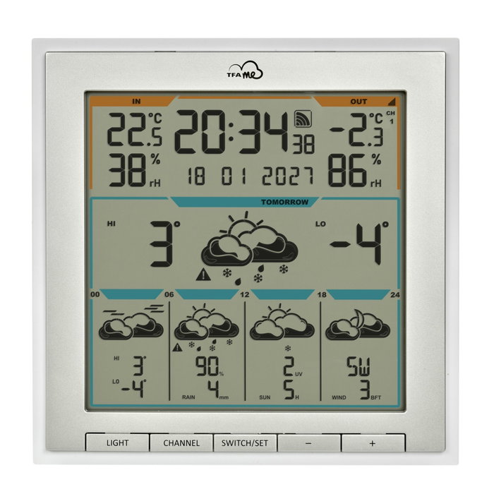 TFA Station météo sans fil WLAN TFA.me ID-08 Blanc