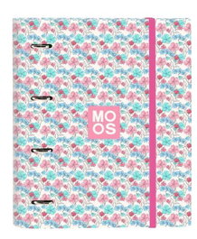 Safta Reliure à anneaux Moos Flores Multicouleur 27 x 32 x 3,5 cm