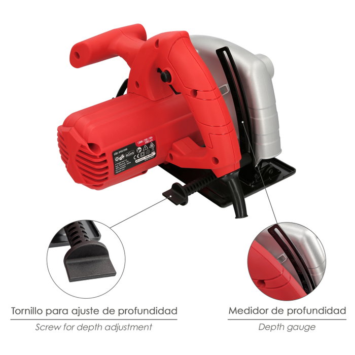 WOLFPACK LINEA PROFESIONAL Scie circulaire 1300W 185mm