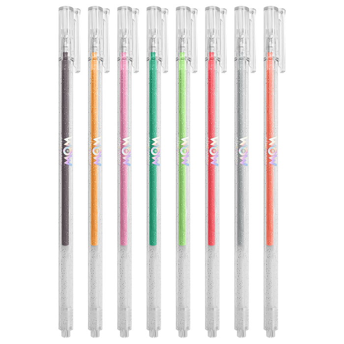 Wow Generation Bloc de Coloriage avec 8 Stylos Gel Métalliques - Réf. Wow00143 - Enfant à partir de 3 ans