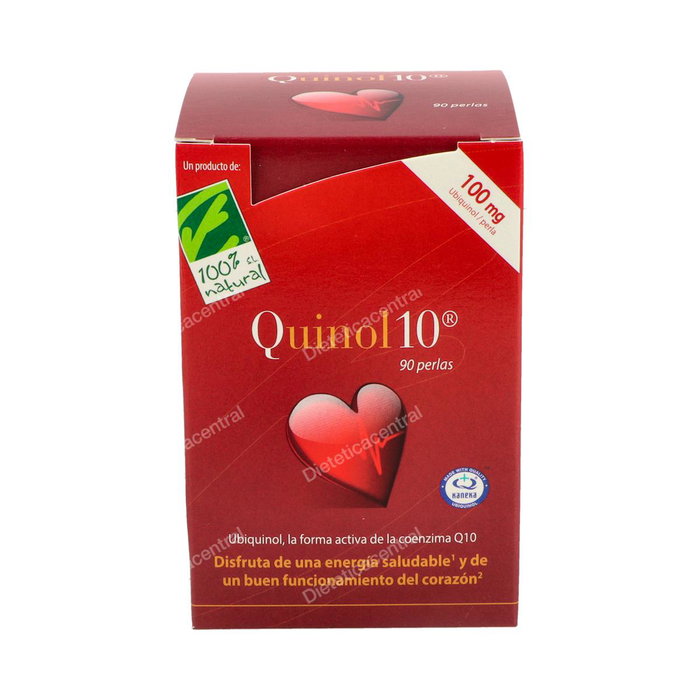 Cien por cien natural Quinol 10 Ubiquinol 100 mg, 90 perles, Complément alimentaire Coenzyme Q10 Cien por cien natural Quinol 10 Ubiquinol 100 mg, 90 perles, Complément alimentaire Coenzyme Q10