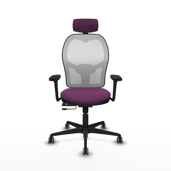 Piqueras y Crespo Chaise de Bureau Jorquera Violet et Blanc Piqueras y Crespo Chaise de Bureau Jorquera Violet et Blanc