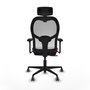 Piqueras y Crespo Chaise de Bureau Jorquera Violet et Blanc
