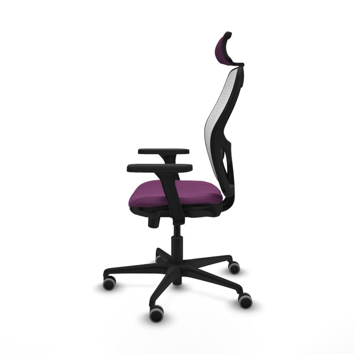 Piqueras y Crespo Chaise de Bureau Jorquera Violet et Blanc Piqueras y Crespo Chaise de Bureau Jorquera Violet et Blanc