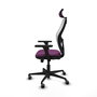 Piqueras y Crespo Chaise de Bureau Jorquera Violet et Blanc