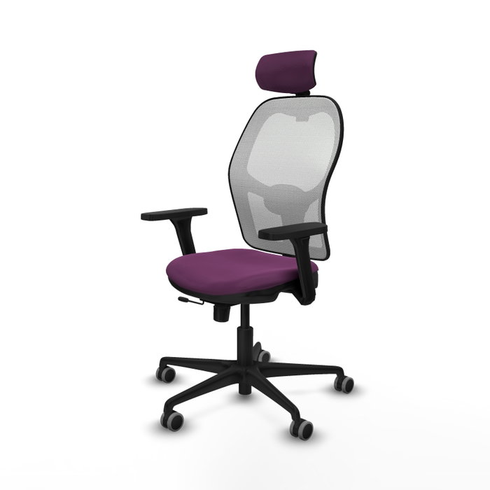 Piqueras y Crespo Chaise de Bureau Jorquera Violet et Blanc Piqueras y Crespo Chaise de Bureau Jorquera Violet et Blanc