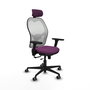 Piqueras y Crespo Chaise de Bureau Jorquera Violet et Blanc